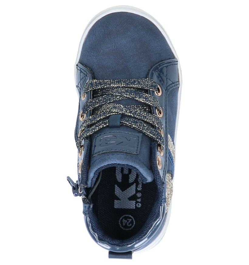 K3 Chaussures hautes en Bleu en simili cuir (260596)