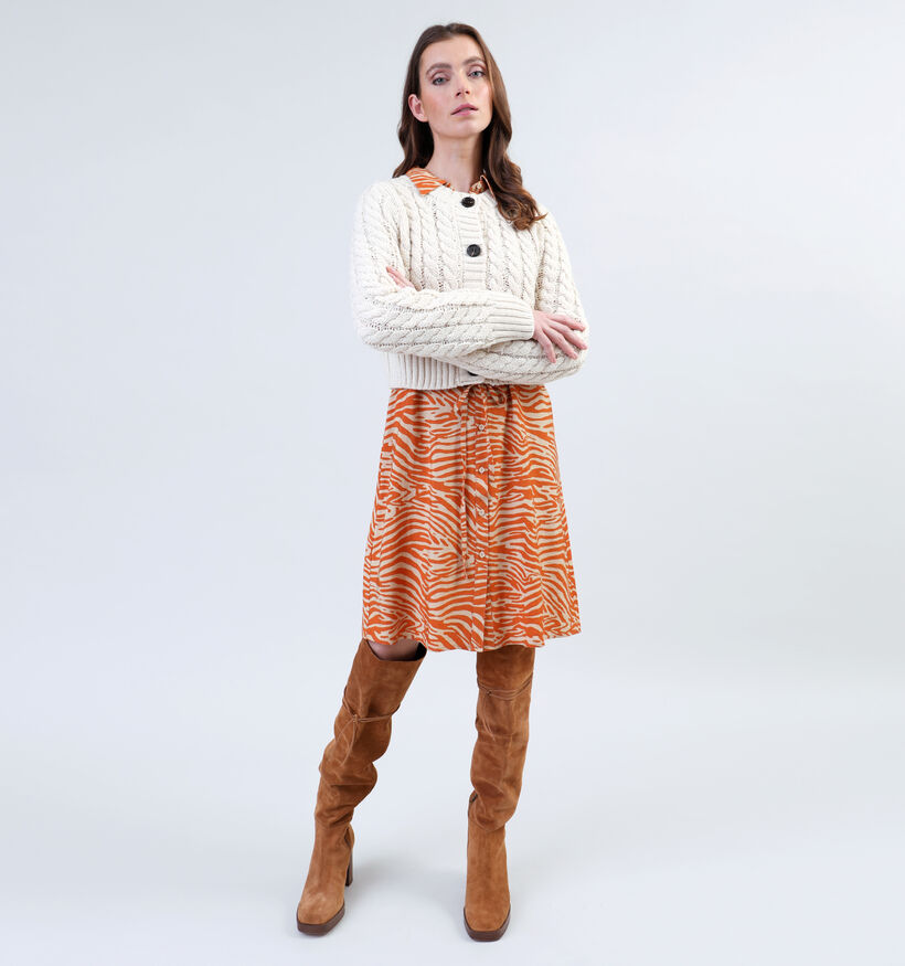 Vero Moda Mitzi Cardigan cropped avec boutons en Brun pour femmes (332604)