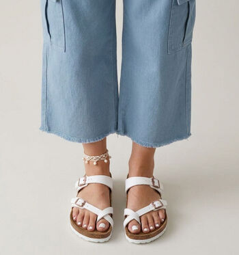 Birkenstock Mayari Nu-pieds Black/White/Sandcastle/Graceful Taupe/Copper