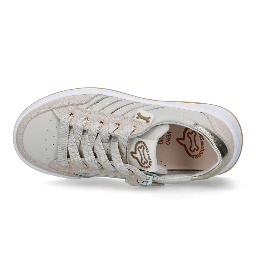 STONES and BONES Adine Beige Sneakers voor meisjes (322617) - geschikt voor steunzolen