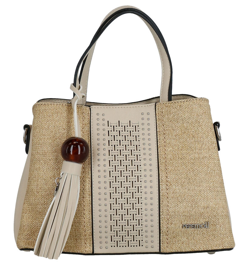 Pepe Moll Beige Handtas in stof (274740)