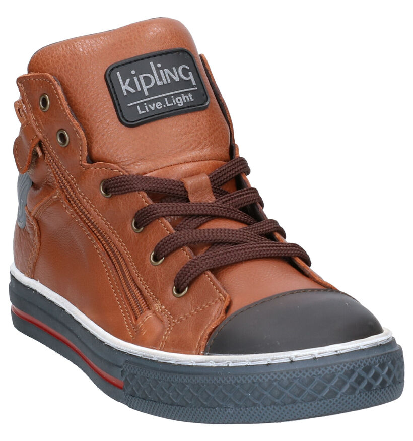 Kipling Brave Be Seen Chaussures hautes en Cognac en cuir (261370)