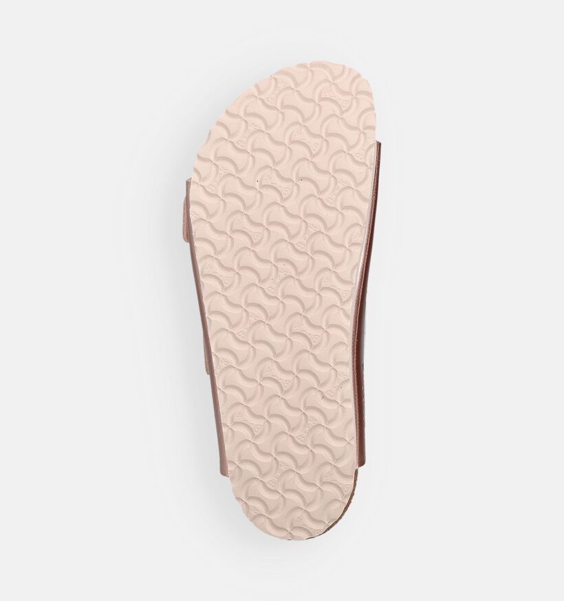 Birkenstock Arizona Electric Metallic Ros&eacute; Gouden Slippers voor meisjes (368280)