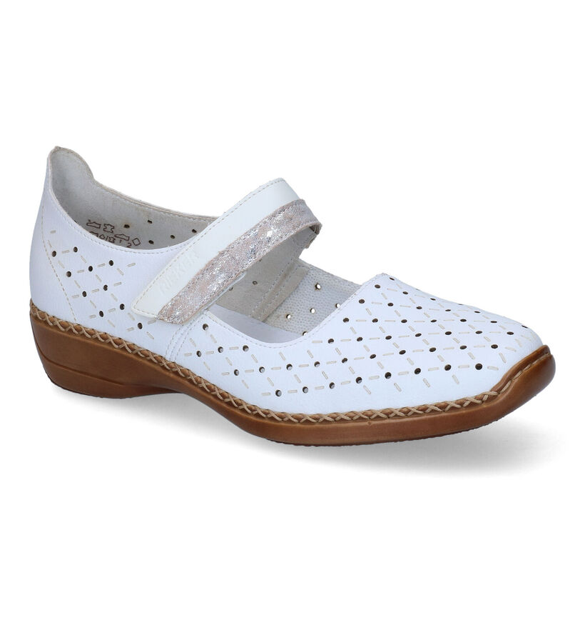 Rieker Witte Ballerina's voor dames (306781)