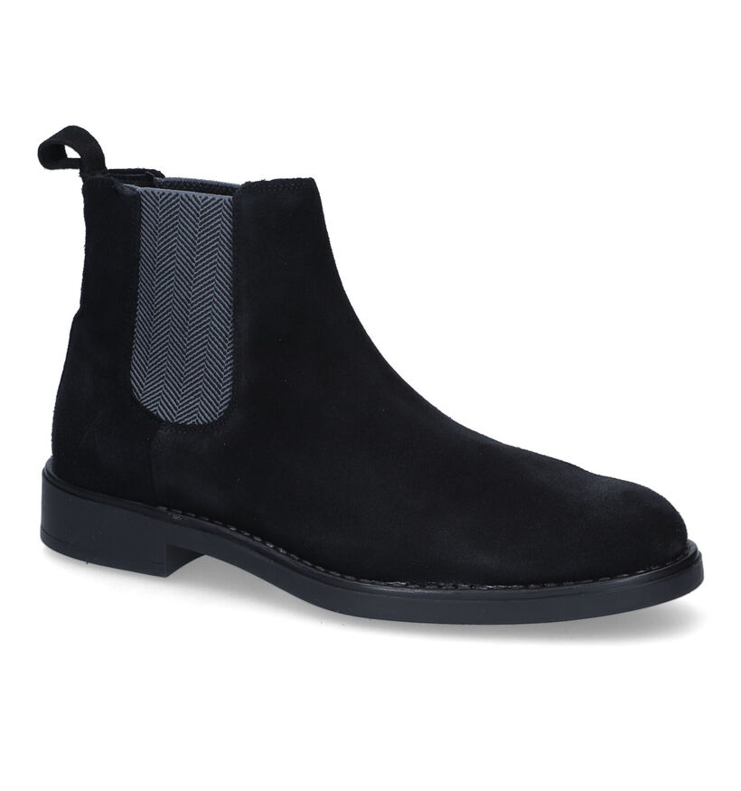 Bullboxer Bottines Chelsea en Noir pour hommes (313094) - pour semelles orthopédiques