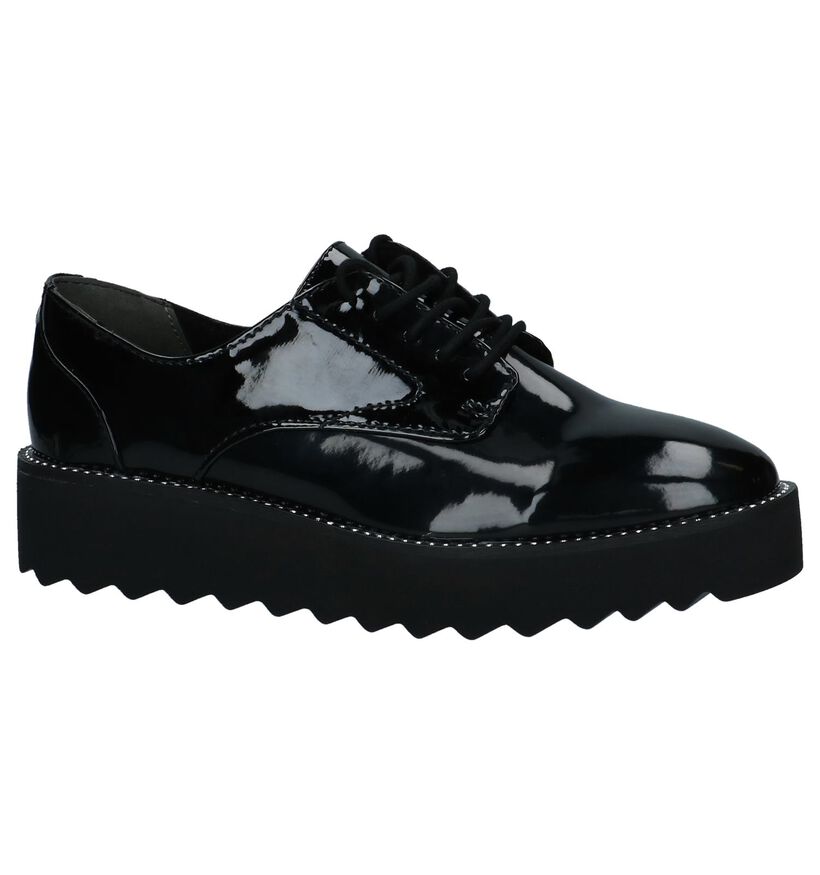 Zwarte Laké Oxford Veterschoenen Tamaris TOUCH it in kunstleer (226682)