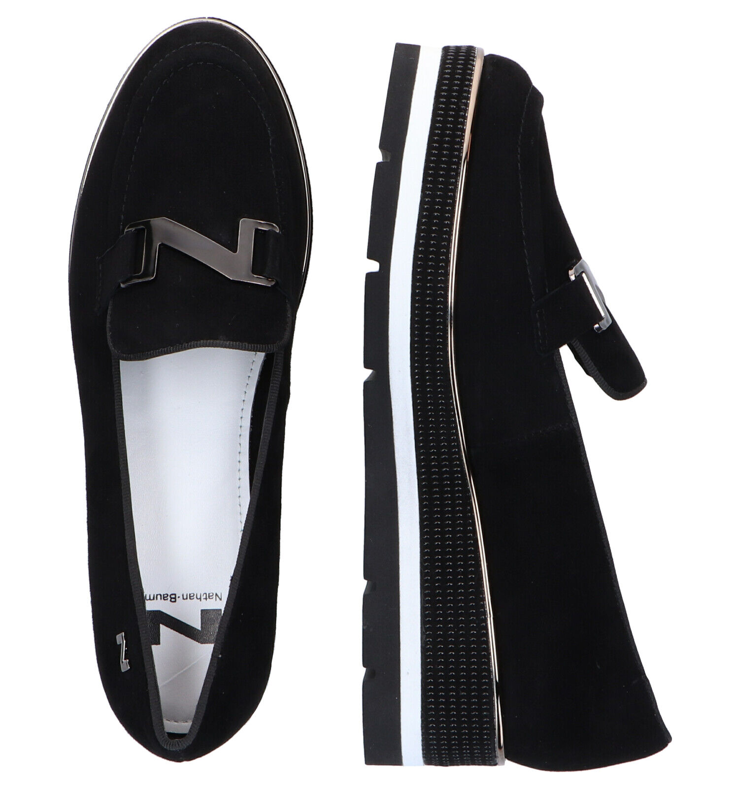 Nathan Baume Zwarte Loafers Dames Lage schoenen Online op TORFS.BE