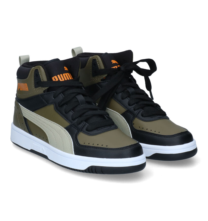 Puma Rebound Joy Baskets en Bleu en simili cuir (311266)