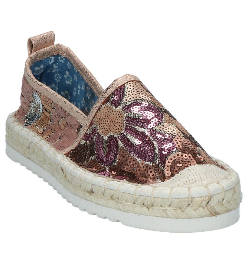 Youh! Espadrilles en Or rose en textile (212133)