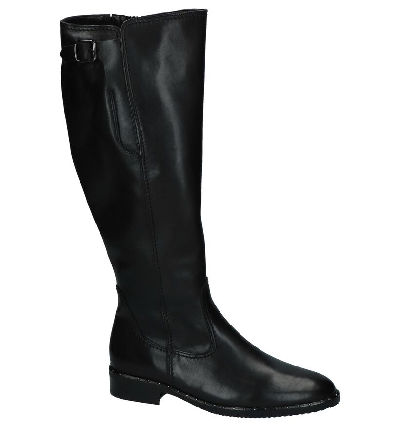 Gabor Comfort Zwarte Lange Laarzen in leer (231311)