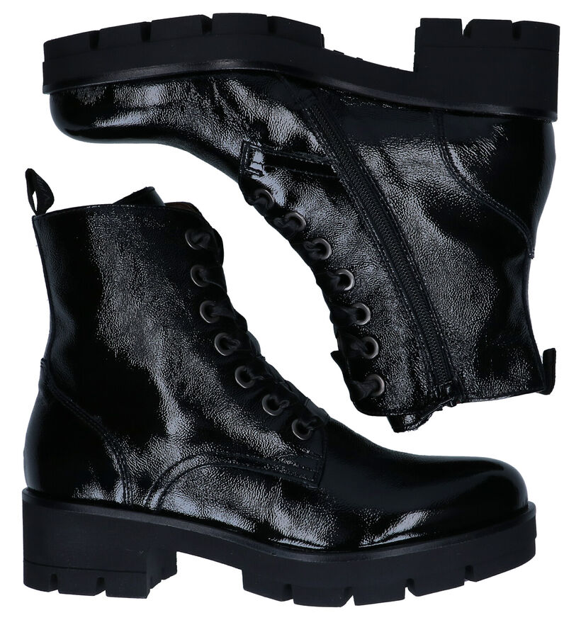 NeroGiardini Boots à lacets en Noir en verni (283194)