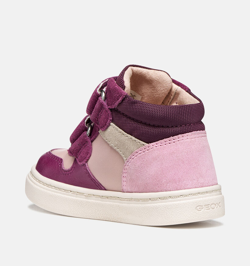 Geox Nashik Girl Roze/Paarse Boots met Velcro voor meisjes (377766) - geschikt voor steunzolen