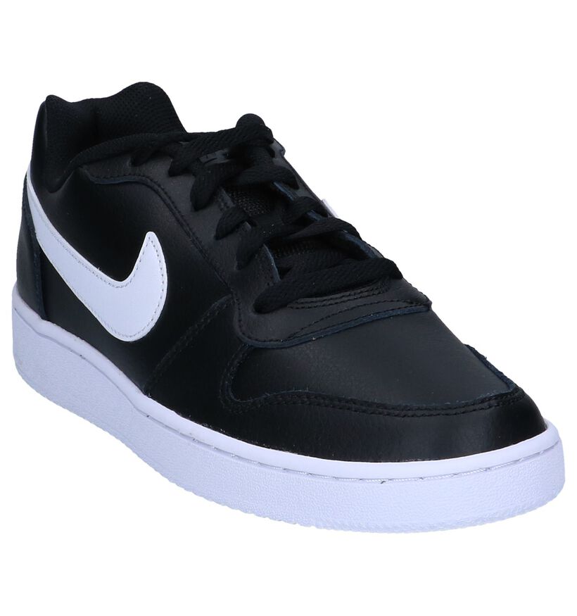 Zwarte Sneakers Nike Ebernon Low in kunstleer (250338)