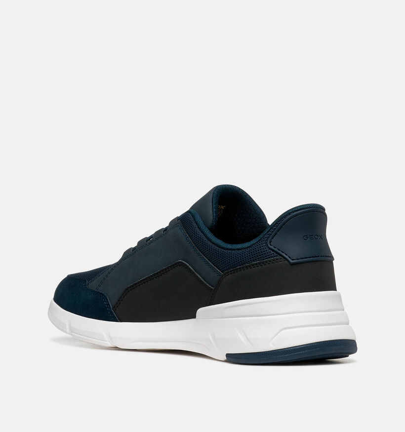 Geox U Vittour Plus Donkerblauwe Veterschoenen voor heren (369589) - geschikt voor steunzolen