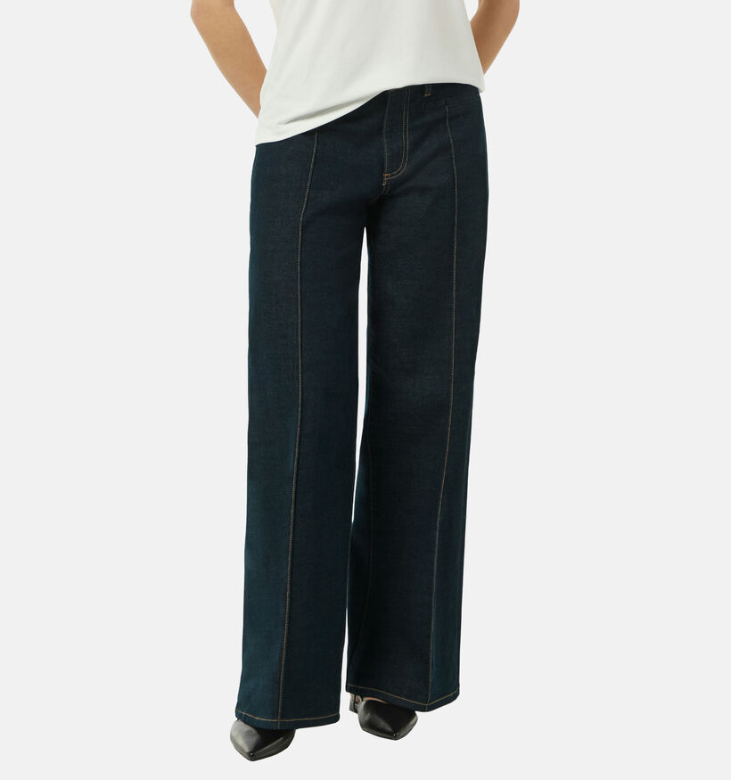 comma Blauwe Wijde broek voor dames (350029)