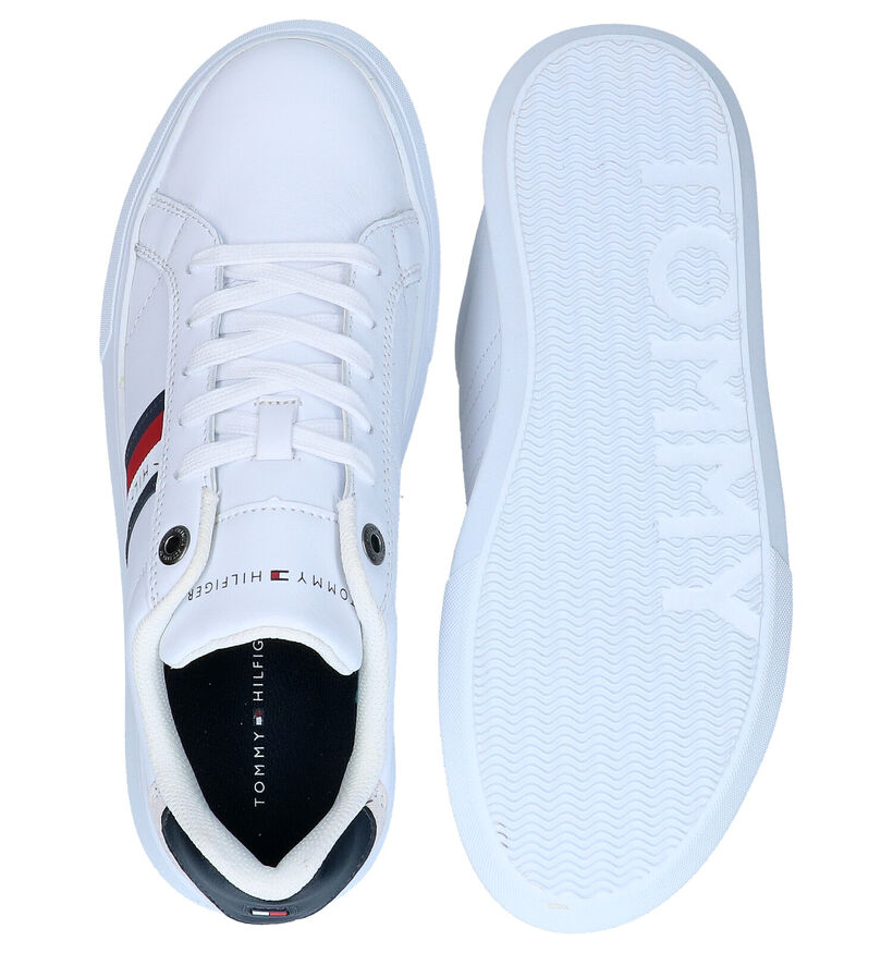 Tommy Hilfiger Essential Leather Cupsole Witte Sneakers in leer (279958)