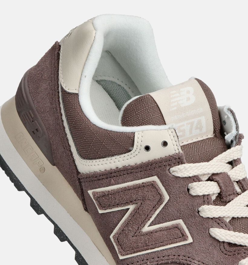 New Balance WL 574 Bruine Sneakers voor dames (358241) - geschikt voor steunzolen