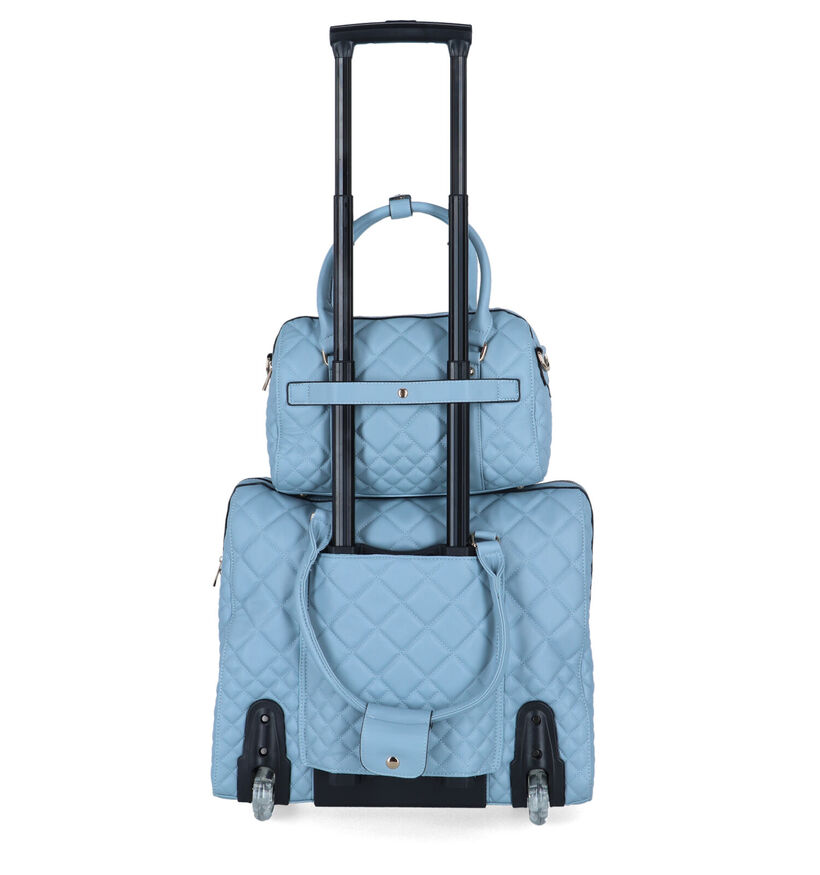 Olivia Lauren Bleu Sky Sac à roulettes en Bleu en simili cuir (333982)