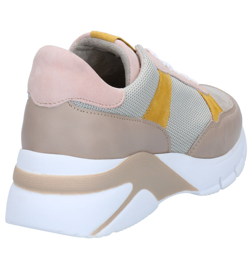 Tamaris Baskets casual en Beige foncé en cuir (277348)