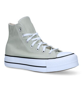 Converse Chuck Taylor All Star Lift Platform Groene Sneakers voor dames (325469)