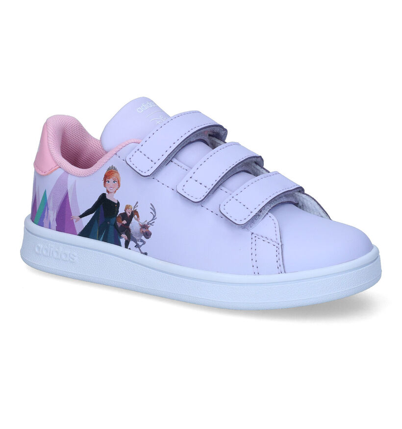 adidas Advantage Frozen Baskets en Violet en simili cuir (301134)