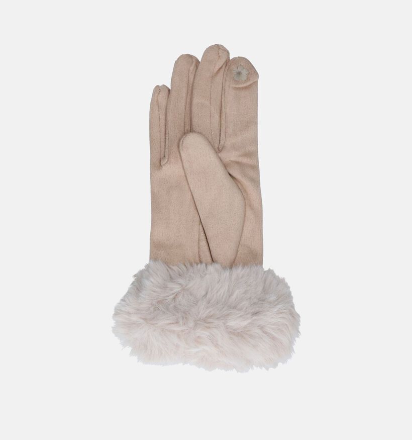 Via Limone Beige Handschoenen voor dames (345310)