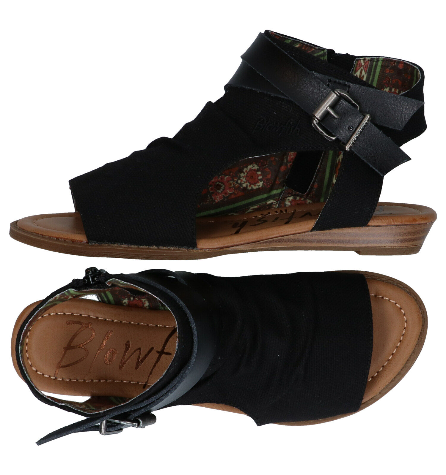 Blowfish Malibu Balla Vegan Sandales en Noir Femmes Sandales