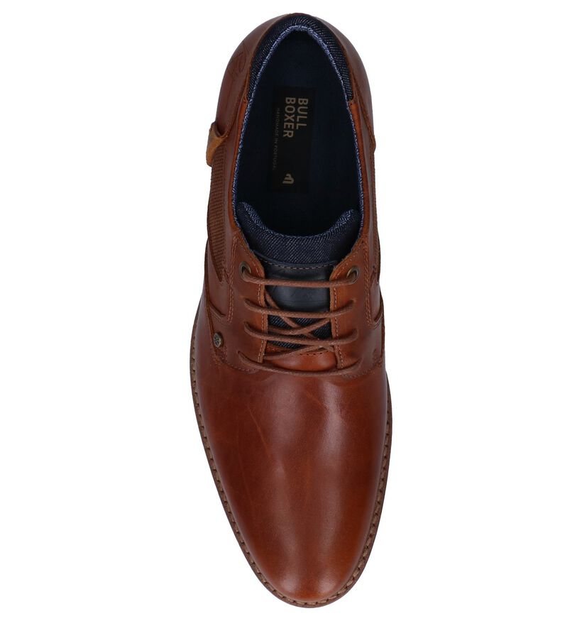 Bullboxer Cognac Geklede Veterschoenen in leer (265983)