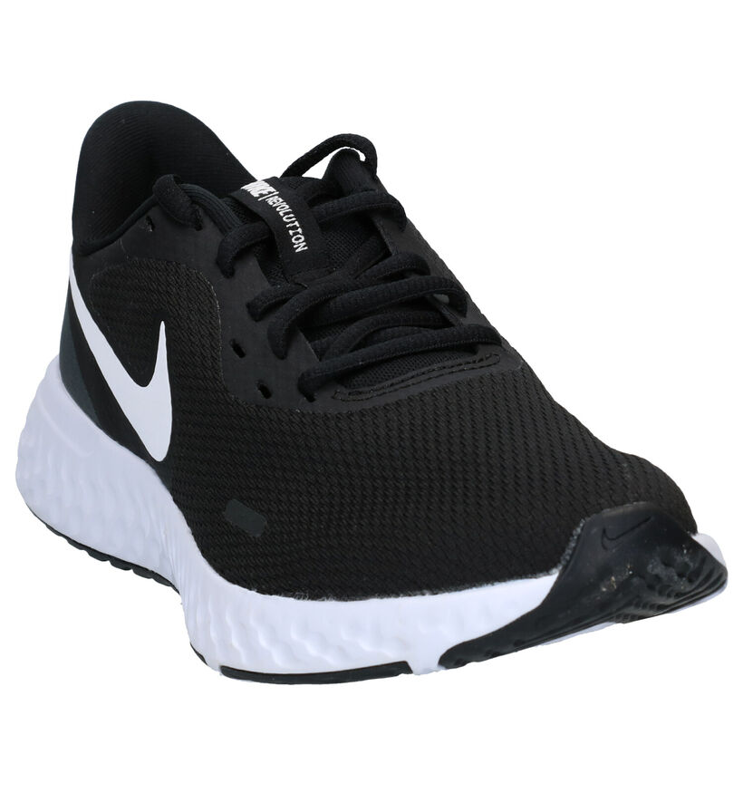 Nike Revolution 5 Zwarte Sneakers in kunstleer (290920)