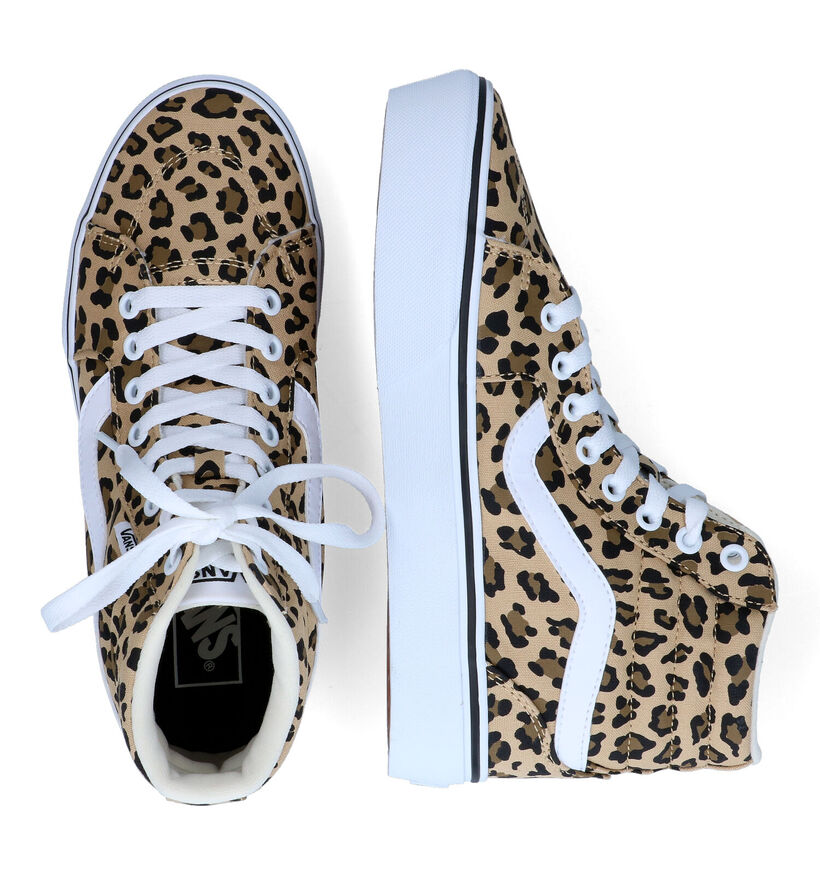 Vans Filmore Hi Platform Zwarte Sneakers in kunstleer (312595)