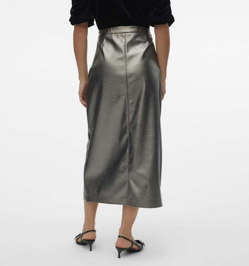 Vero Moda Camilla Jupe mi-longue en Gris pour femmes (349062)