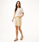 Mexx Linen Mix Slub Lichtgele Short voor dames (368586)