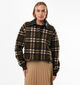 Mexx Check Overshirt Donkergroene Geruite Jas voor dames (380216)