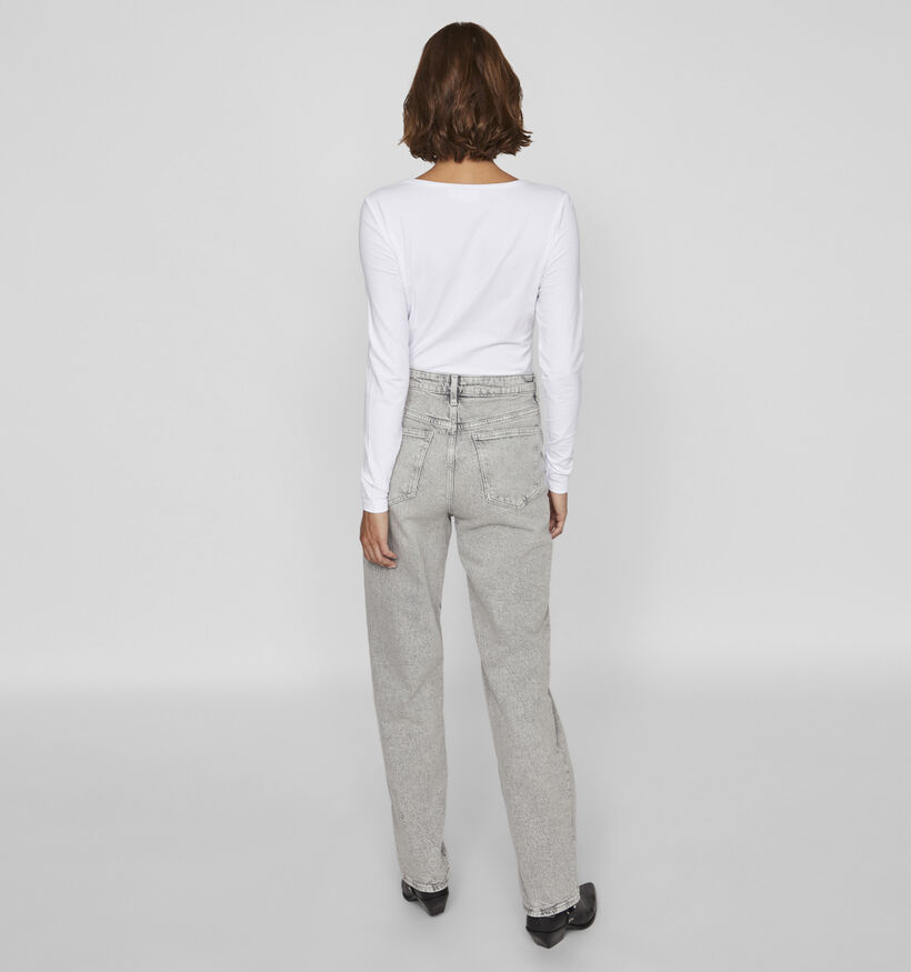 Vila Kelly Grijze Straight Jeans L30 voor dames (368102)