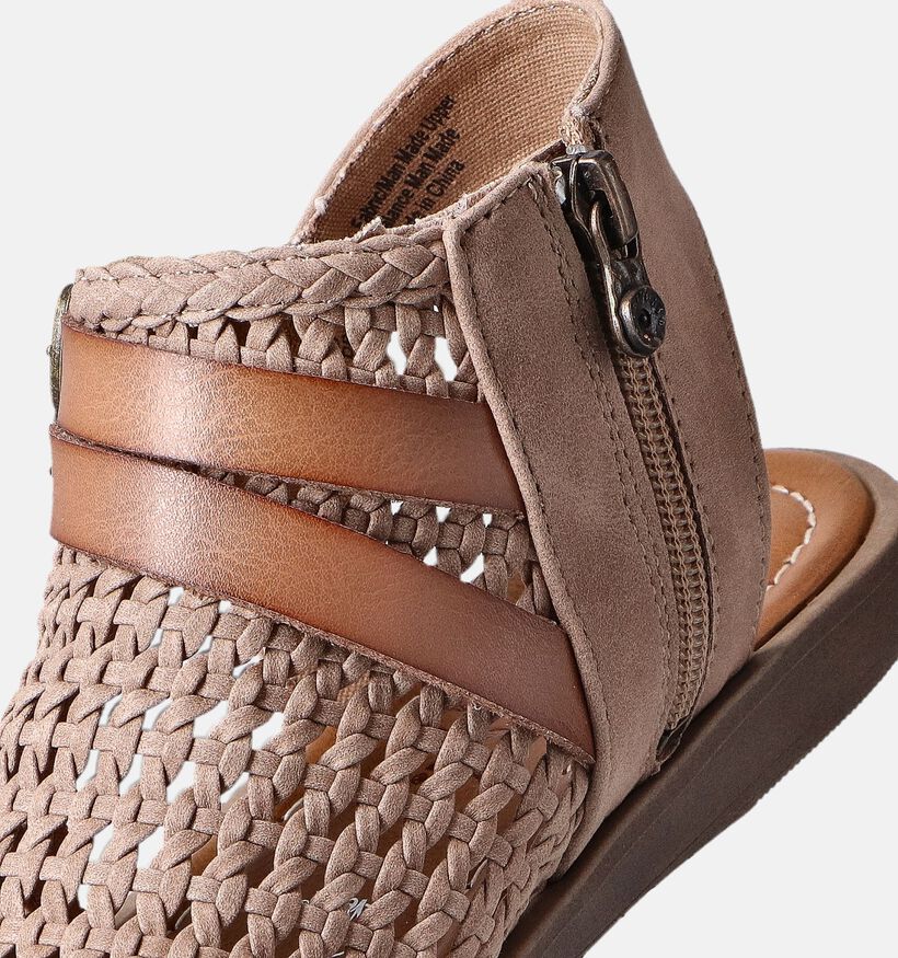 Blowfish Malibu Dream Sandales plates en Taupe pour femmes (355001)