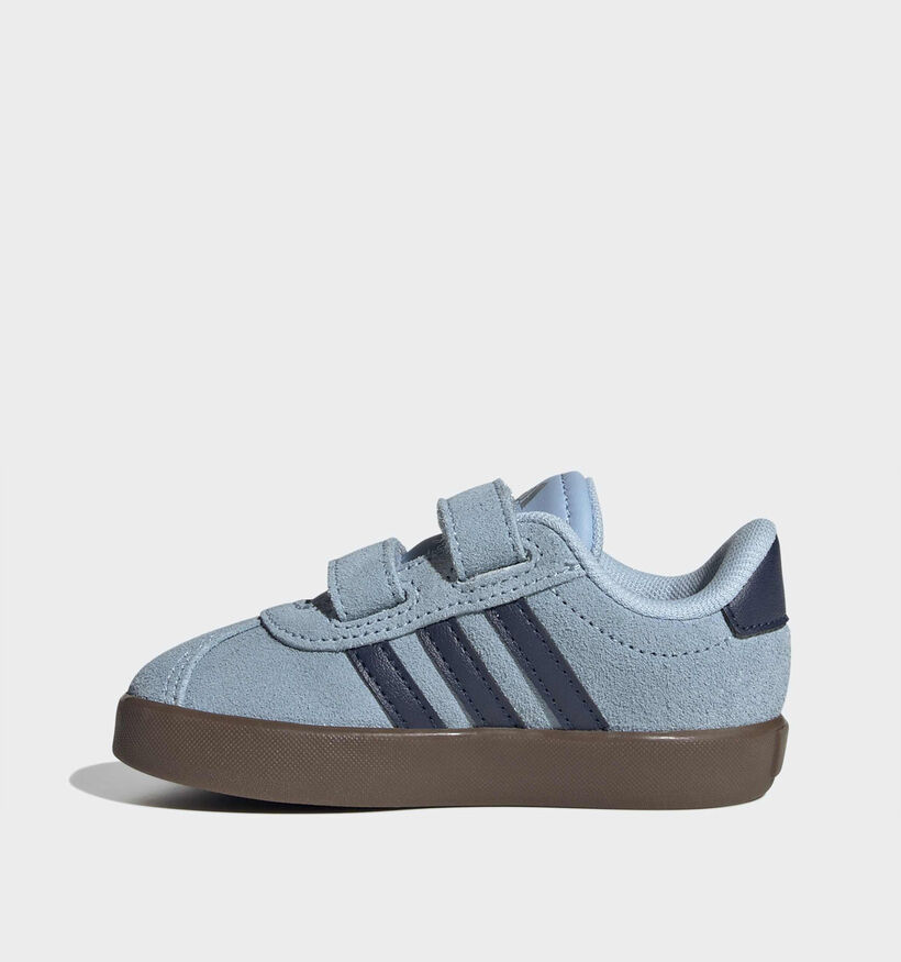 adidas VL Court 3.0 Lichtblauwe Sneakers voor meisjes, jongens (380826)
