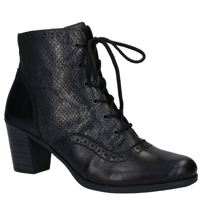 Rieker Bottines à lacets en Noir en cuir (282711)