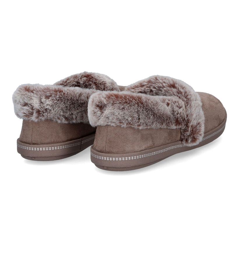 Skechers Cozy Campfire Taupe Pantoffels voor dames (328075)