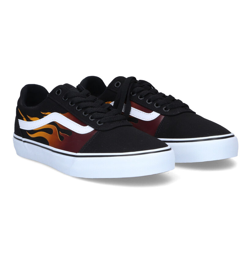 Vans Ward Deluxe Baskets en Noir en textile (312679)
