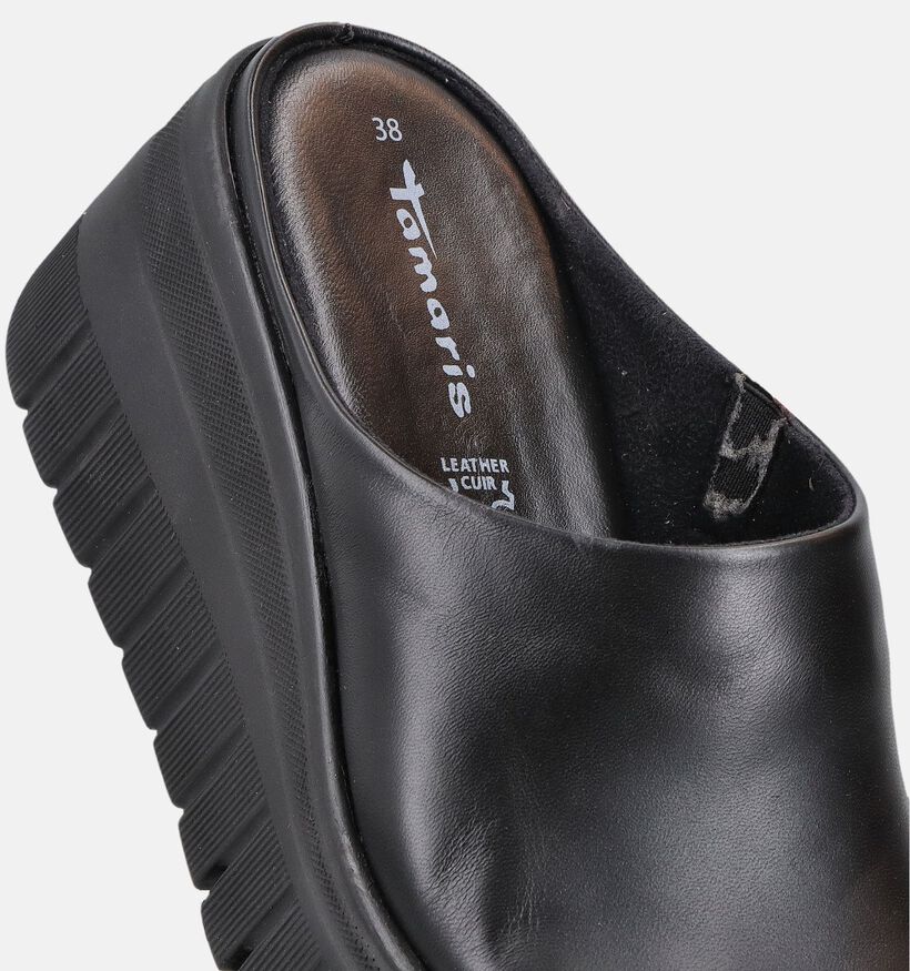 Tamaris Zwarte Slippers met Sleehak voor dames (371716)