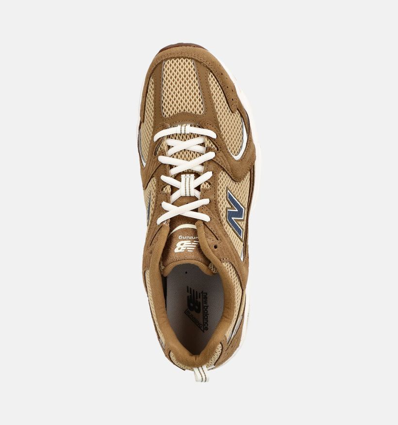 New Balance 530 Baskets basses en Marron pour hommes (375114) - pour semelles orthop&eacute;diques