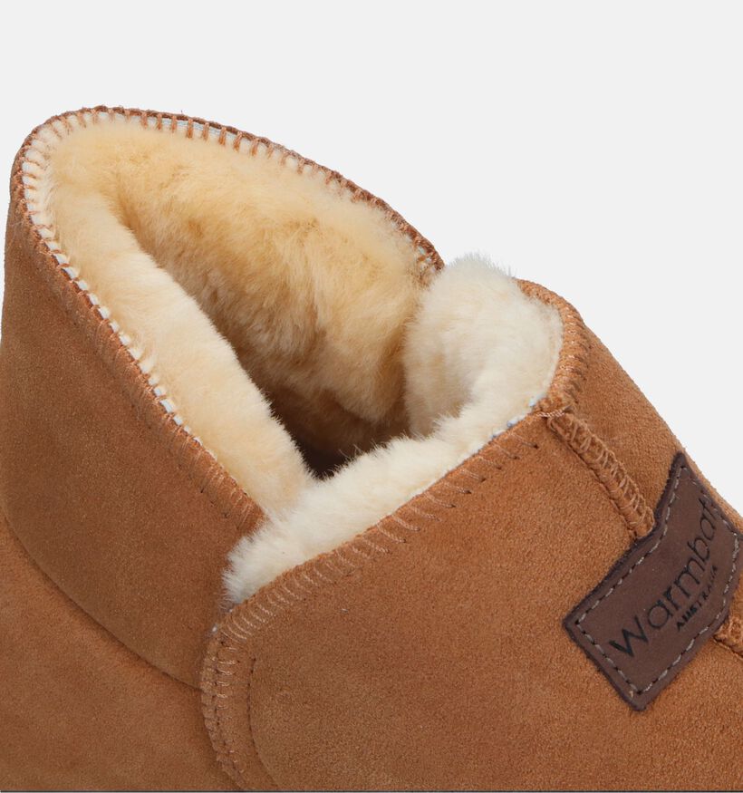 Warmbat Willow Plateau Cognac Hoge pantoffels voor dames (329920)