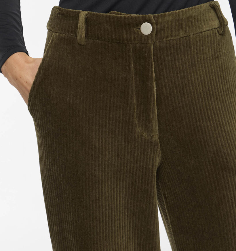 Vila Kita Donkergroene Geklede Broek voor dames (378460)