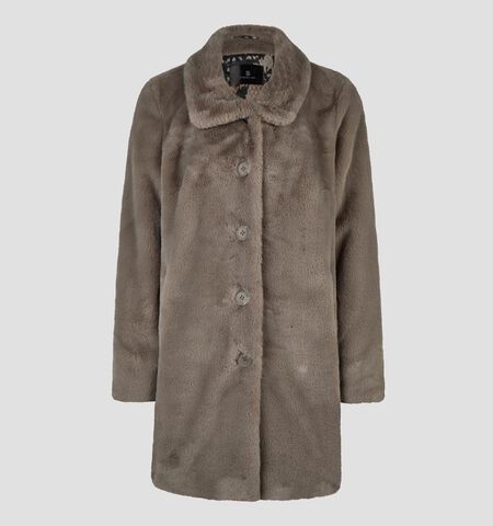 Barbara Lebek Manteaux Taupe