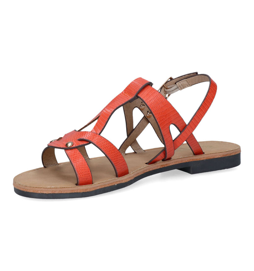 Dees Shoes Milorus Sandales en Orange pour femmes (334689)