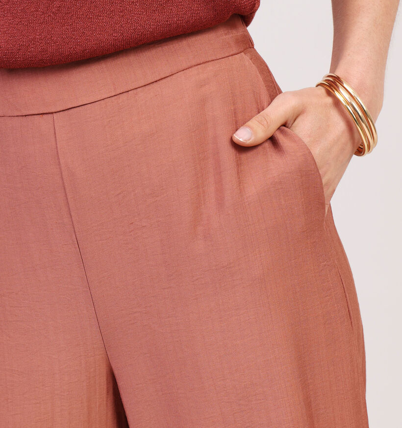 Minus Seria Bruine Wijde Broek voor dames (359029)