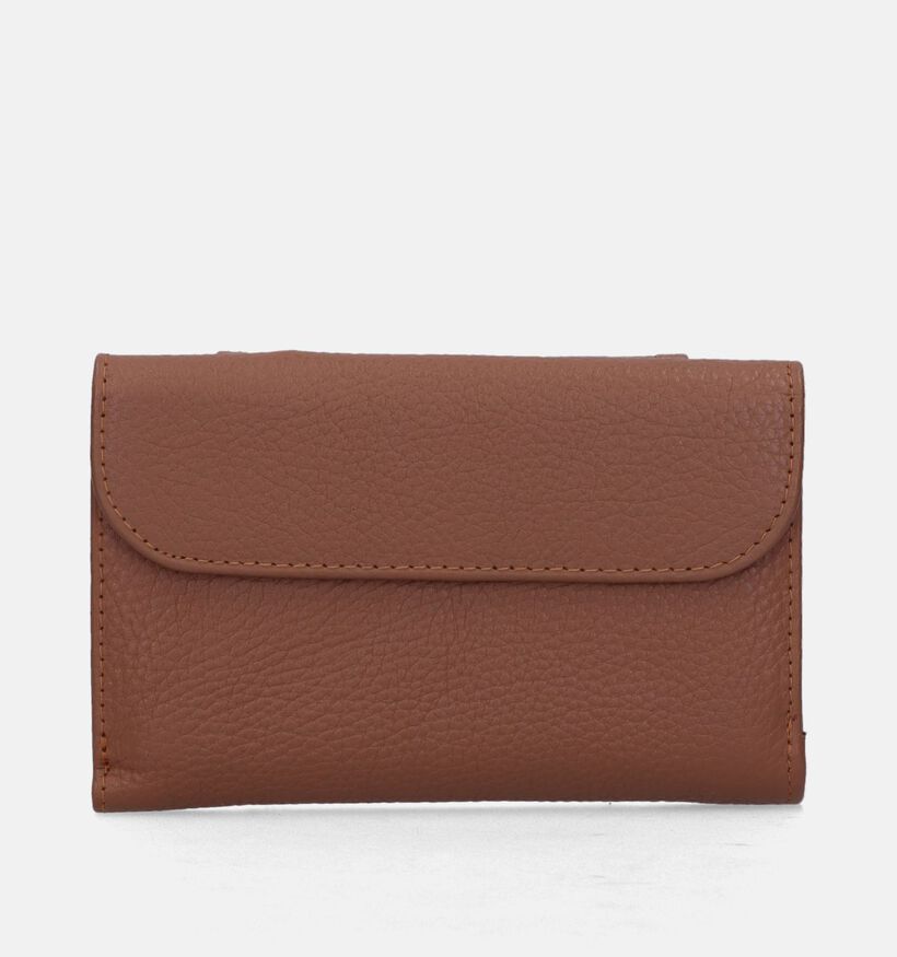 Crinkles Zwarte Overslagportemonnee voor dames (358514)
