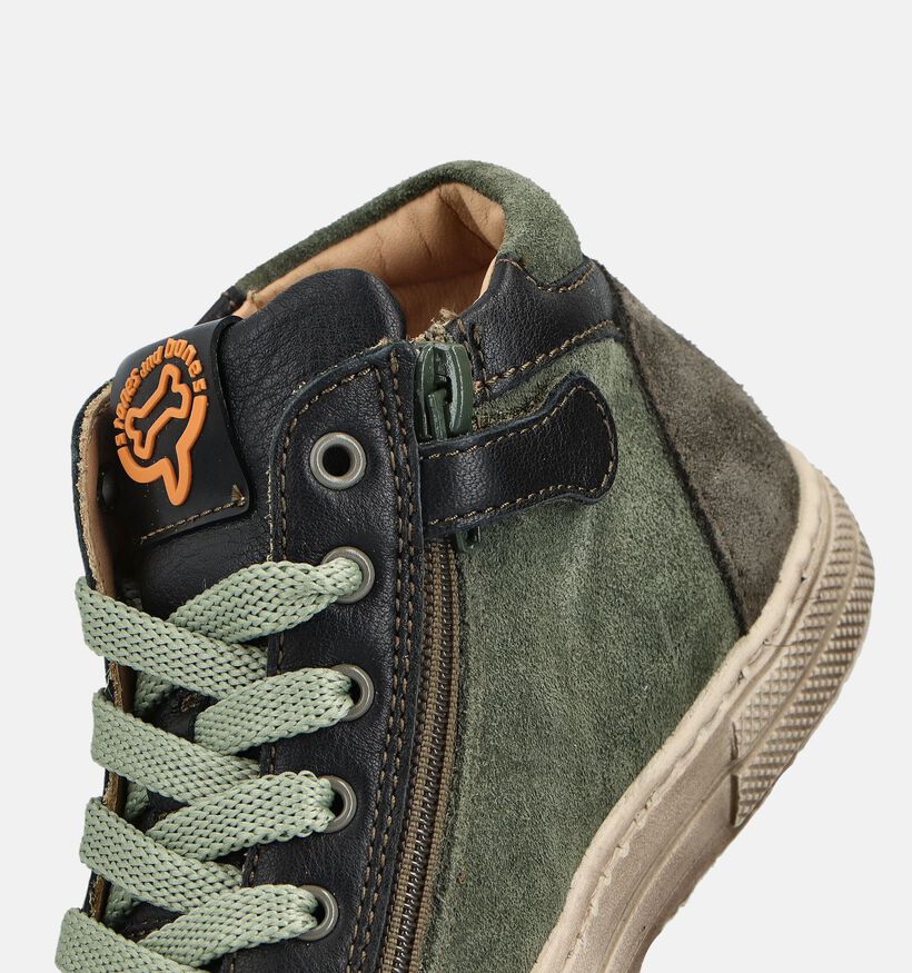 Stones Bones Raspo Groene Hoge Sneakers voor jongens (361972) - geschikt voor steunzolen