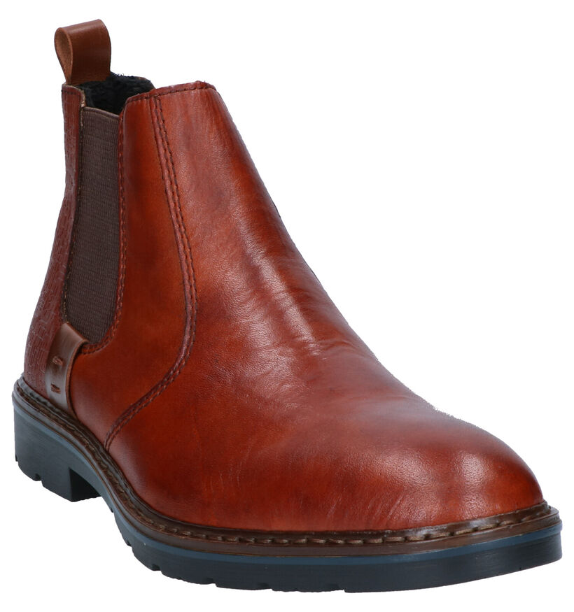 Rieker Chelsea Bottines en Cognac en cuir (262167)