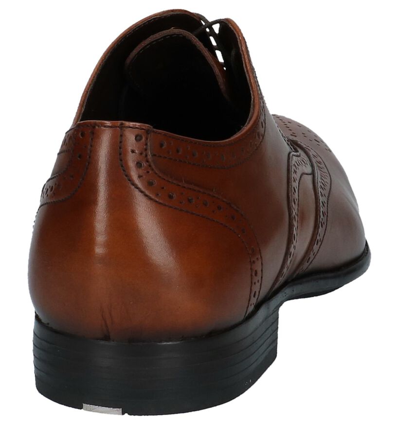 Ambiorix Chaussures habillées en Cognac en cuir (219836)